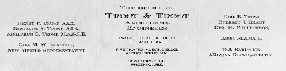 the offices of Trost and Trost Architects