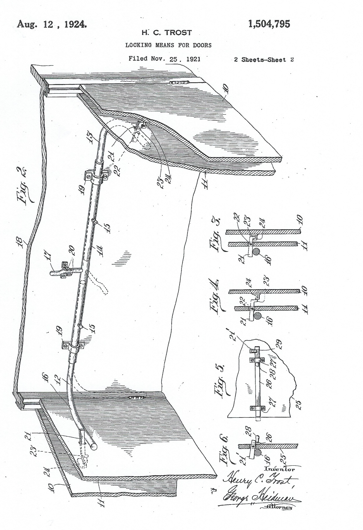 page-six-Locking-means-for-doors-drawing